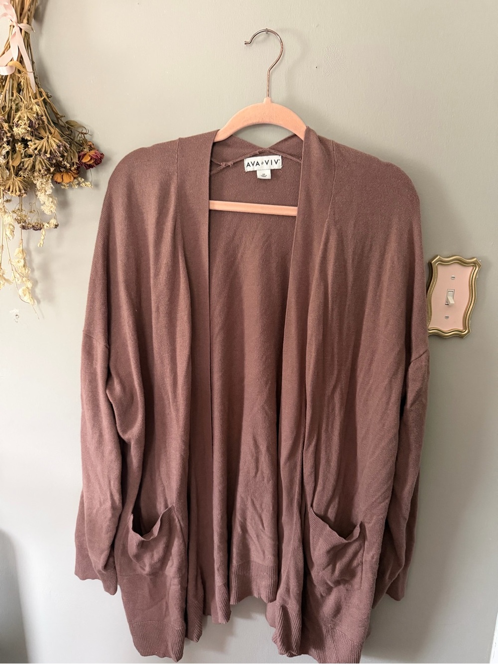 Brown Ava & Viv Sweater 3X
